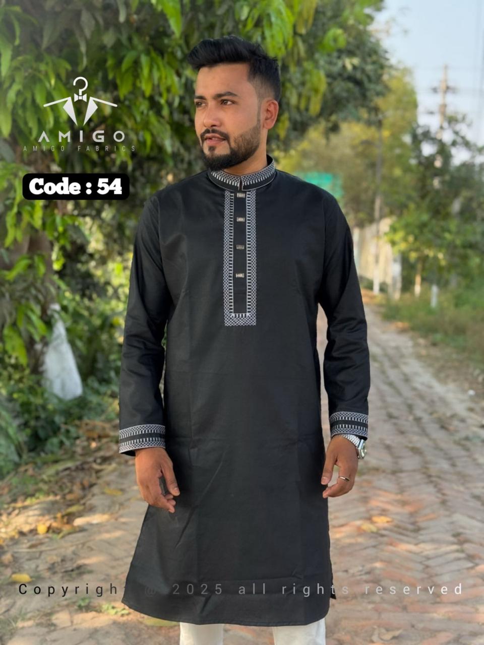 Premium Quality cotton panjabi - Code 54